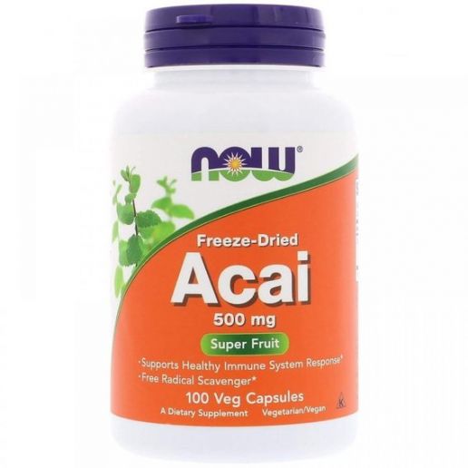 Now ACAI 500мг Сублімовані ягоди асаї