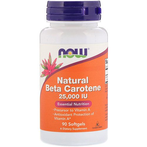 Now Natural Beta Carotene 7500 мкг Натуральний бета-каротин