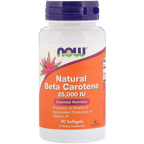 Now Natural Beta Carotene 7500 мкг Натуральний бета-каротин
