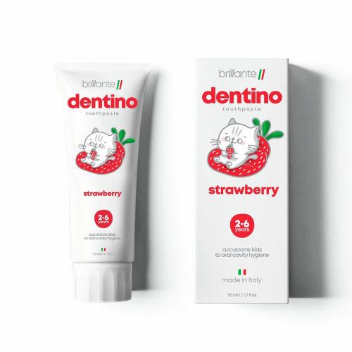 Зубна паста-гель dentino Strawberry Kids (2-6 років), 50 мл