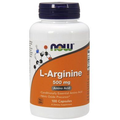 Now L-Arginine 500 mg Амінокислота L-Аргінін