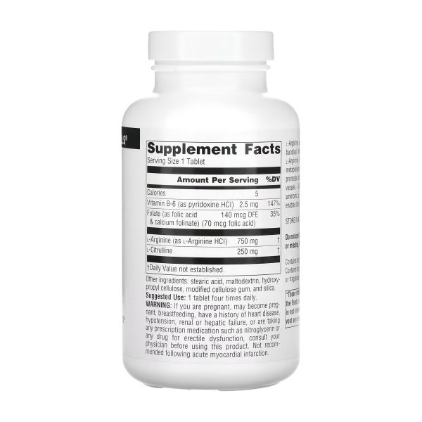 L-Arginine L-Citrulline Complex 1000mg - 120 tabs