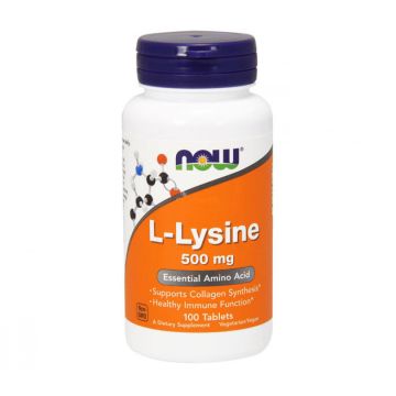 Now L-Lysine 500мг Амінокислота L-лізин