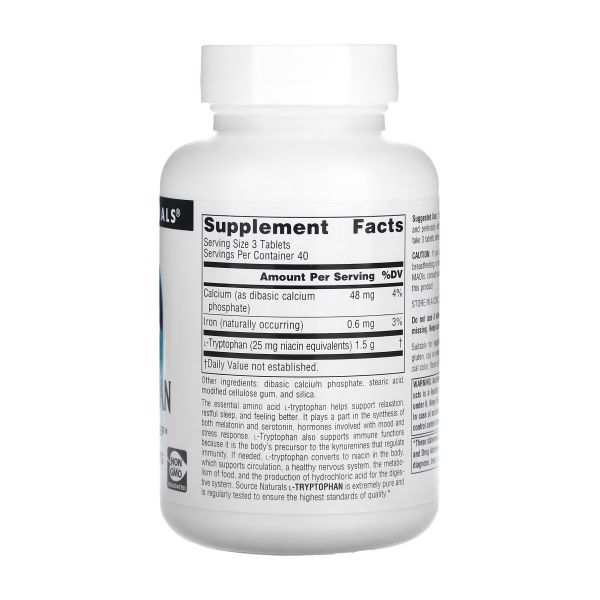 L-Tryptophan 500mg - 120 tabs