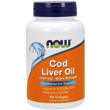 Now Cod Liver Oil 1000мг Масло печінки тріски