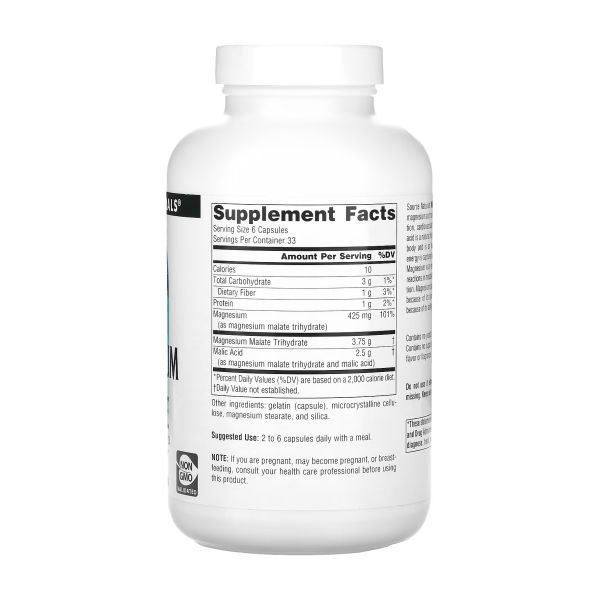 Magnesium Malate 625mg - 200 caps