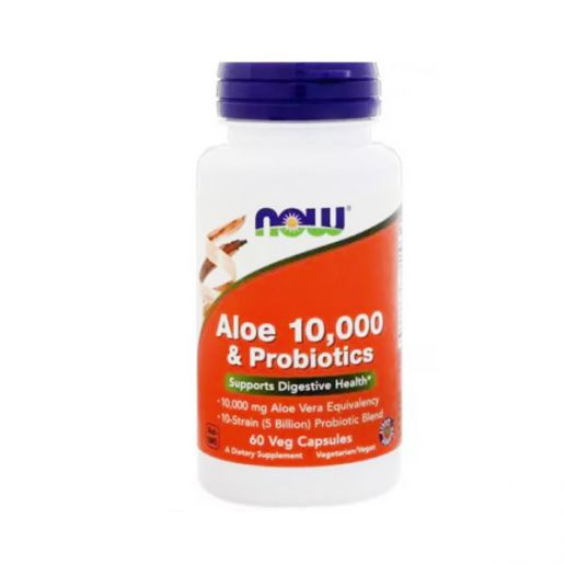 Now Aloe 10 000 and Probiotics Алое з пробіотиками