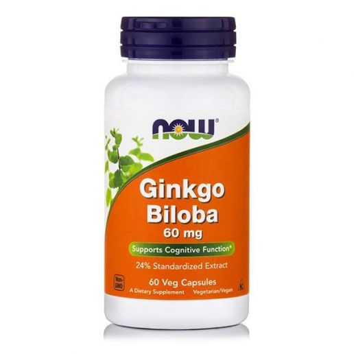 Now Ginkgo Biloba Гінкго білоба 60 мг