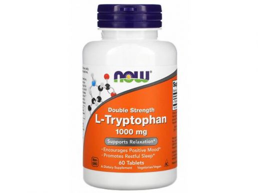 Now L-Tryptophan 1000мг Аминокислота L-Tryptophan