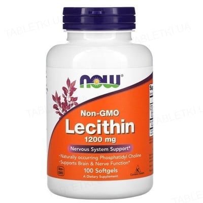 Now Lecithin 1200мг Лецитин