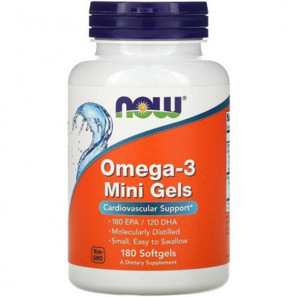 Now Omega-3 mini gels Міні-капсули з омега-3