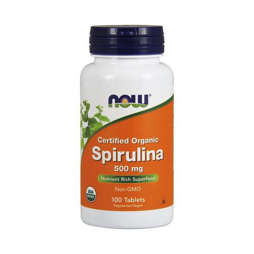 Now Spirulina 500 mg Сертифікована органічна спірулина
