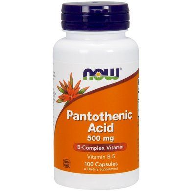 Now Pantothenic Acid 500мг Пантотенова кислота (Вітамін В5)