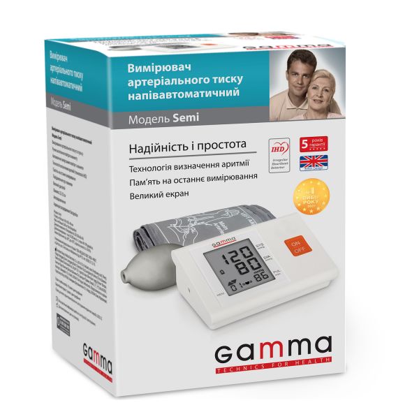 Полуавтоматический тонометр Gamma Semi