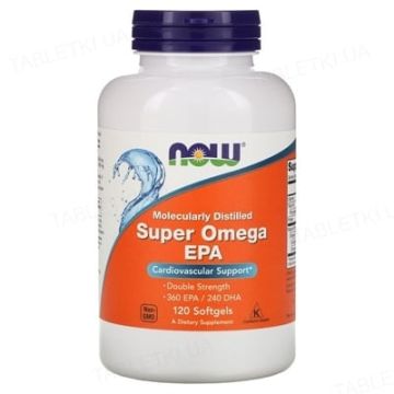 Now Super Omega EPA 1200 mg Супер Омега ЕПК очищена на молекулярному рівні