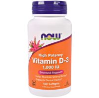 Now Vitamin D-3 1000 IU Високоактивний вітамін D3, 25 мкг (1000 МЕ)